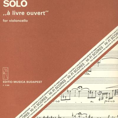 Solo "á livre ouvert" : for violoncello