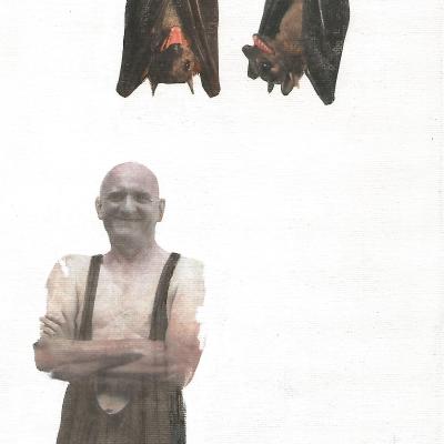 Dippold Pál két vidám denevérrel és Vizikornisokkal