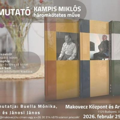 Kampis Miklós háromkötetes művének könyvbemutatója