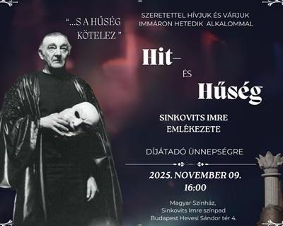„Hit- ès Hűség Sinkovits Imre emlékezete" díjátadó