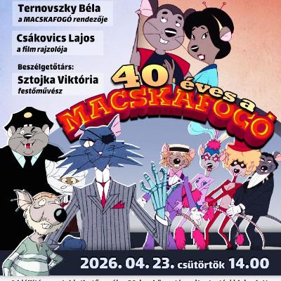 40 éves a Macskafogó - Kiállítás a rajzfilm eredeti fázisrajzaiból