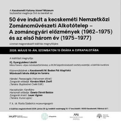 50 éve indult a Kecskeméti Nemzetközi Zománcművészeti Alkotótelep - A zománcgyári előzmények (1962-1975) és az első három év (1975-1977)